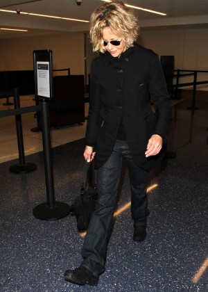 Meg Ryan at LAX Airport in Los Angeles
