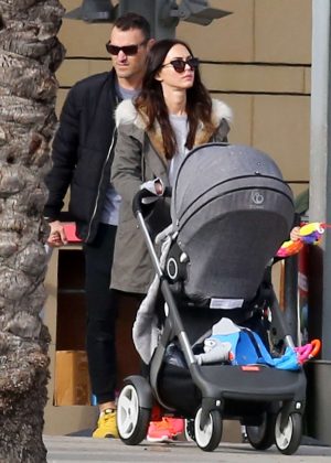 Megan Fox and Her Family Visiting the zoo in Los Angeles