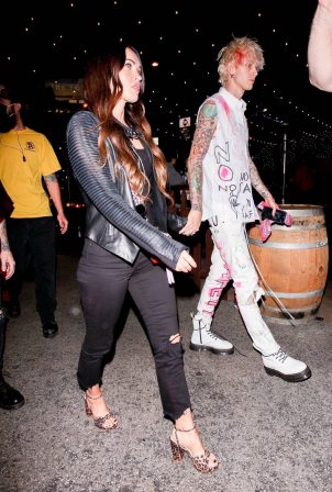 Megan Fox - Date night at a Saddle Ranch in West Hollywood