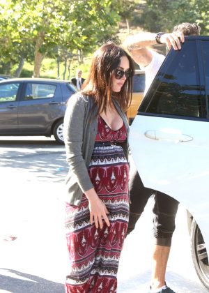 Megan Fox in Long Dress out in Malibu