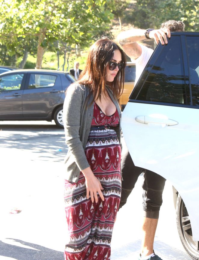 Megan Fox in Long Dress out in Malibu