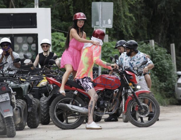Megan Fox - On motorcycle out in Mexico