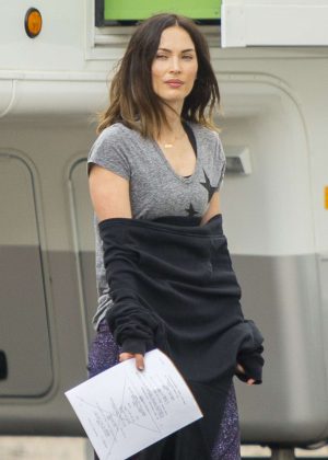 Megan Fox on the set of 'Think Like A Dog' in New Orleans