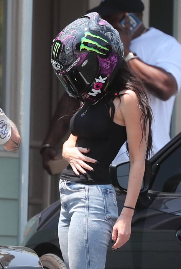 Megan Fox - Seen on a Harley Davidson motorcycle in Los Angeles
