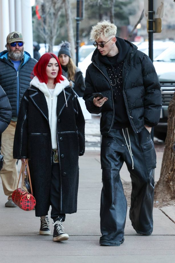 Megan Fox - Seen with MGK while shopping on NYE in Aspen