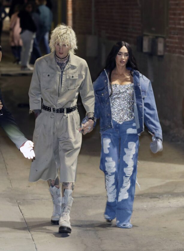 Megan Fox - With Machine Gun Kelly are Spotted Leaving Jimmy Kimmel in LA