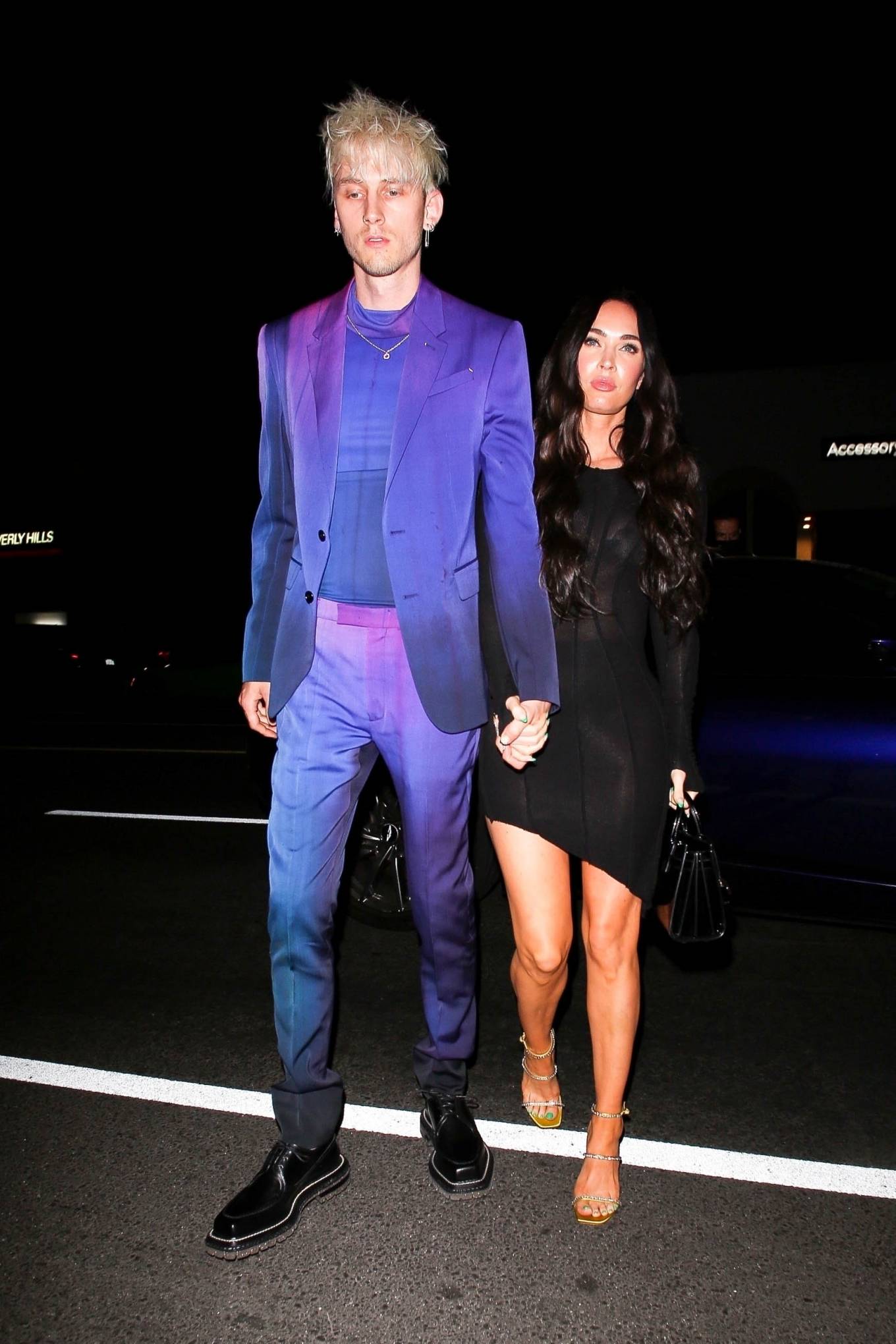 Megan Fox 2021 : Megan Fox – With Machine Gun Kelly pictured at the Nice Guy in West Hollywood-01