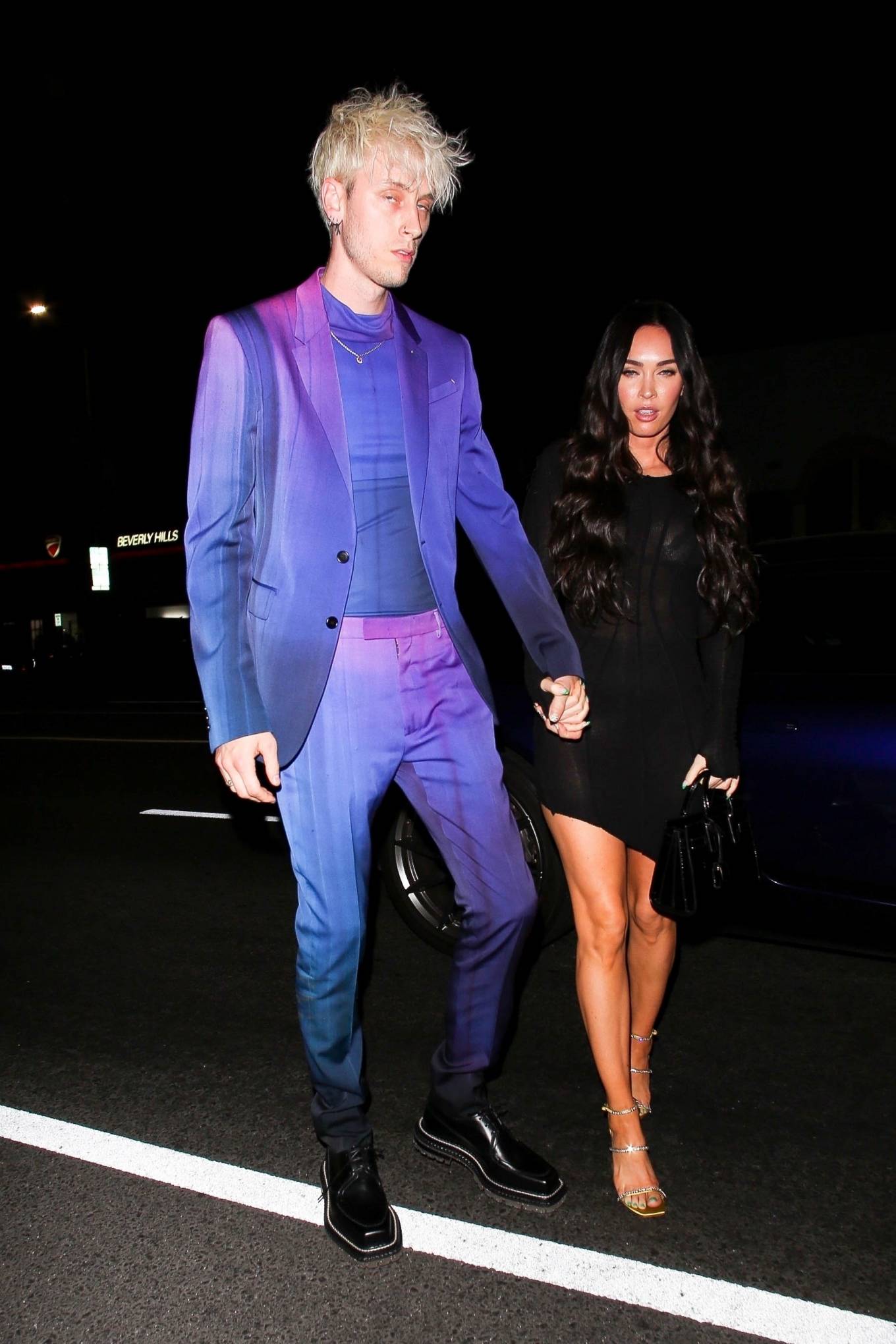 Megan Fox 2021 : Megan Fox – With Machine Gun Kelly pictured at the Nice Guy in West Hollywood-09