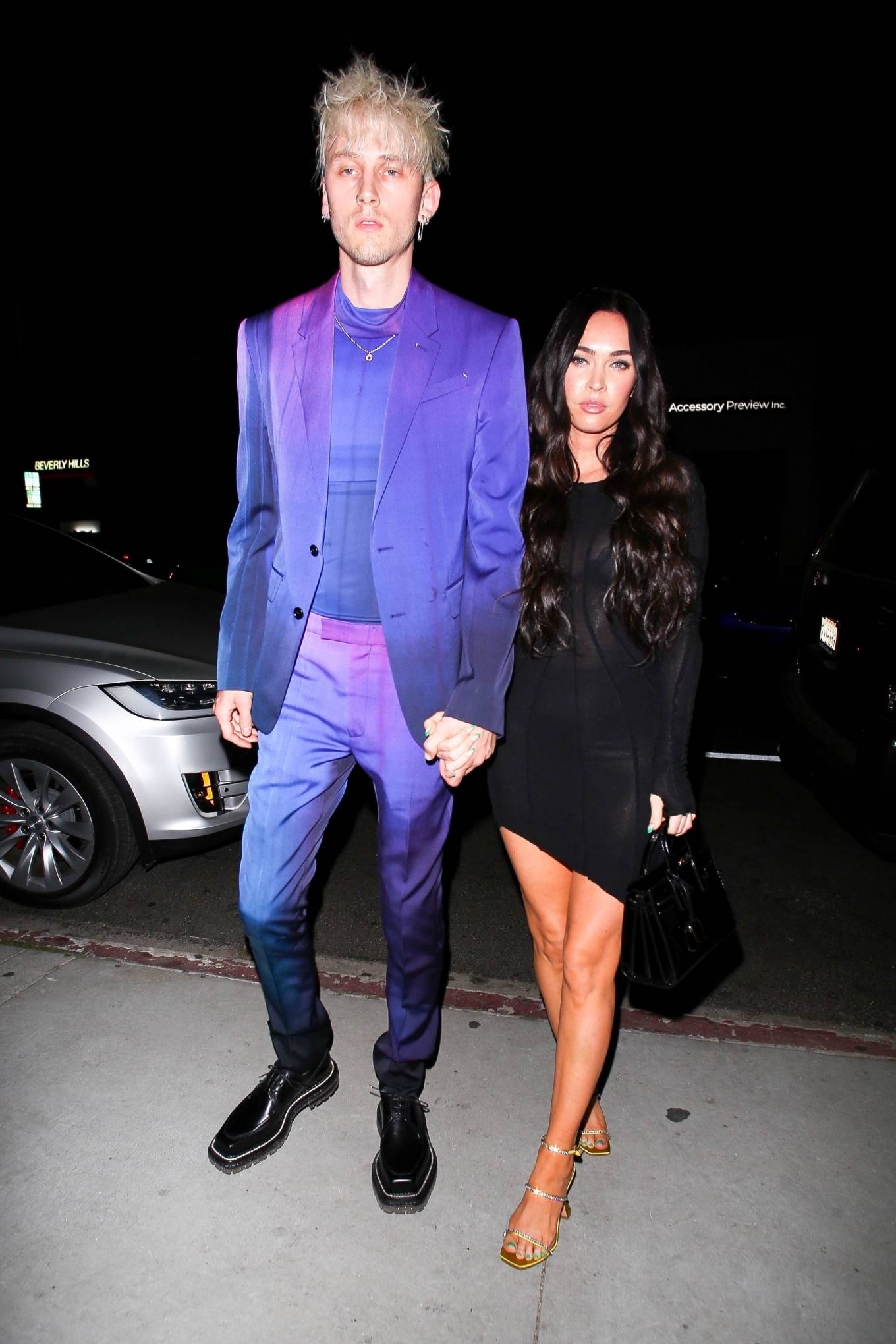 Megan Fox 2021 : Megan Fox – With Machine Gun Kelly pictured at the Nice Guy in West Hollywood-10