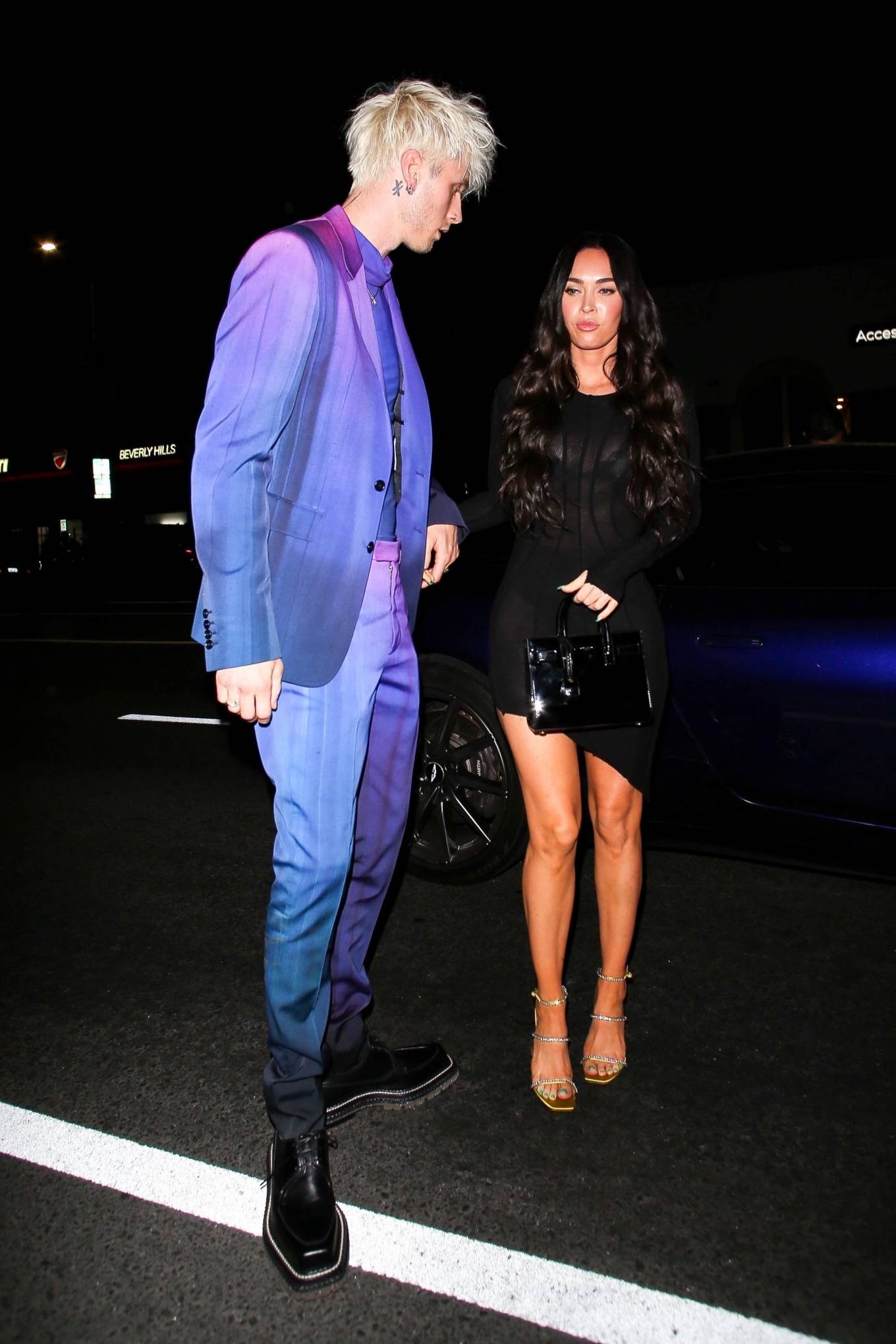 Megan Fox 2021 : Megan Fox – With Machine Gun Kelly pictured at the Nice Guy in West Hollywood-16