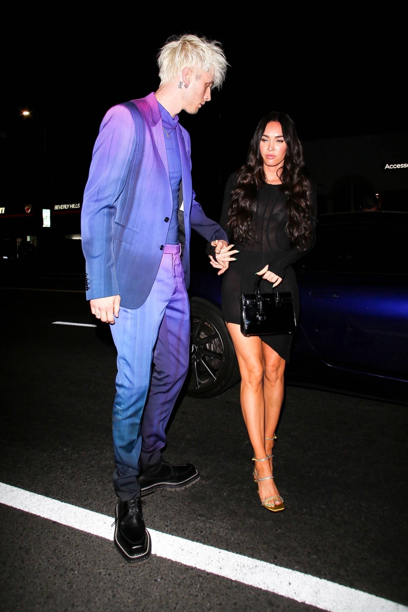 Megan Fox 2021 : Megan Fox – With Machine Gun Kelly pictured at the Nice Guy in West Hollywood-17