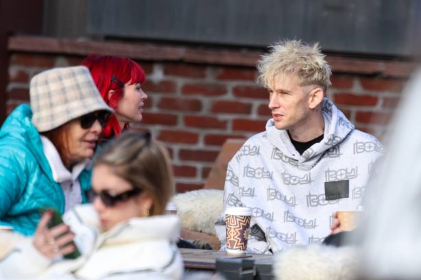 Megan Fox - With MGK have a coffee date while out in Aspen