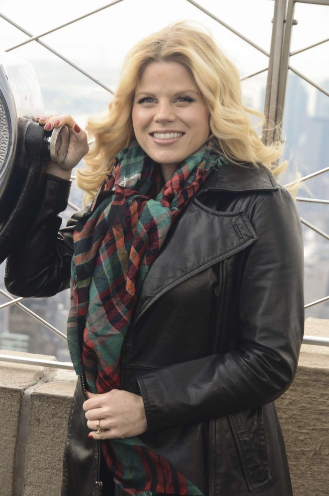Megan Hilty at Empire State Building in New York