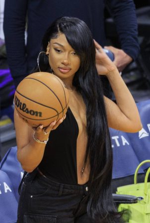 Megan Thee Stallion - Game between L.A. Lakers and the Minnesota Timberwolves in L.A.