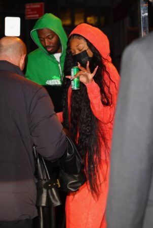Megan Thee Stallion - Leaves her hotel after a private birthday celebration in New York