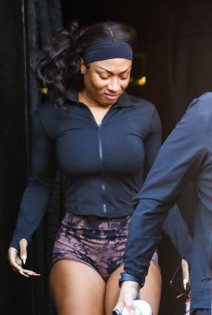 Megan Thee Stallion - Seen after workout in Los Angeles