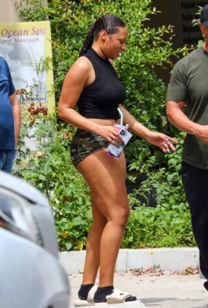 Megan Thee Stallion - Seen after yoga session in Los Angeles