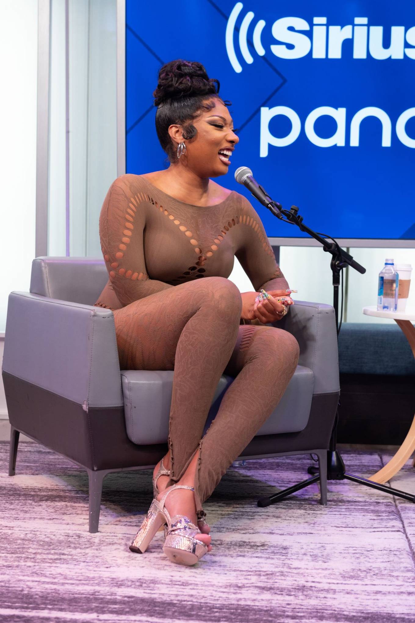 Megan Thee Stallion - The Morning Mash-Up at the SiriusXM Studios in NYC