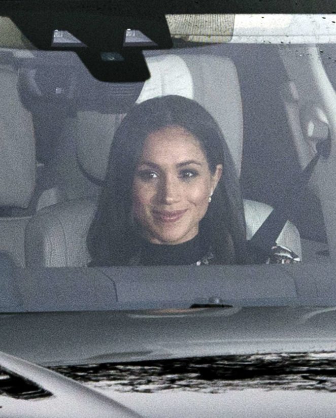 Meghan Markle - Attends at Christmas Lunch at Buckingham Palace in London