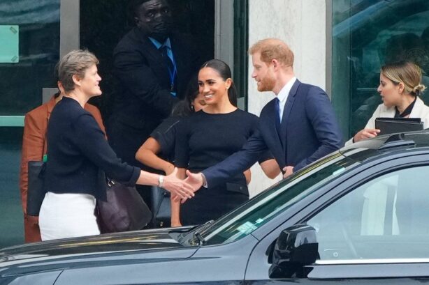 Meghan Markle - With Prince Harry depart the United Nations building in New York City