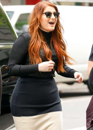 Meghan Trainor Arriving at the Today show in New York