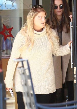 Meghan Trainor - Christmas shopping at The Grove in Los Angeles
