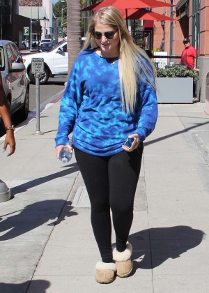 Meghan Trainor in Tights out in Beverly Hills