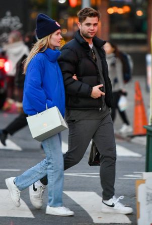 Meghann Fahy - With Leo Woodall seen while out in New York