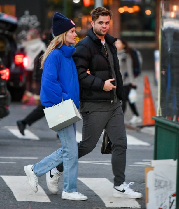 Meghann Fahy - With Leo Woodall seen while out in New York