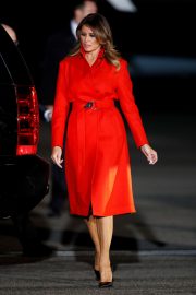 Melania Trump - Arriving at London Stansted Airport