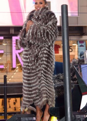 Melanie Brown at Times Square New Years Eve 2017 in New York