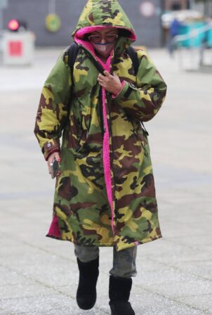Melanie Brown (Mel B) - Arrives for an appearance on Channel 4’s Steph's Packed Lunch