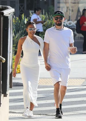 Melanie Brown with new boyfriend out in Beverly Hills
