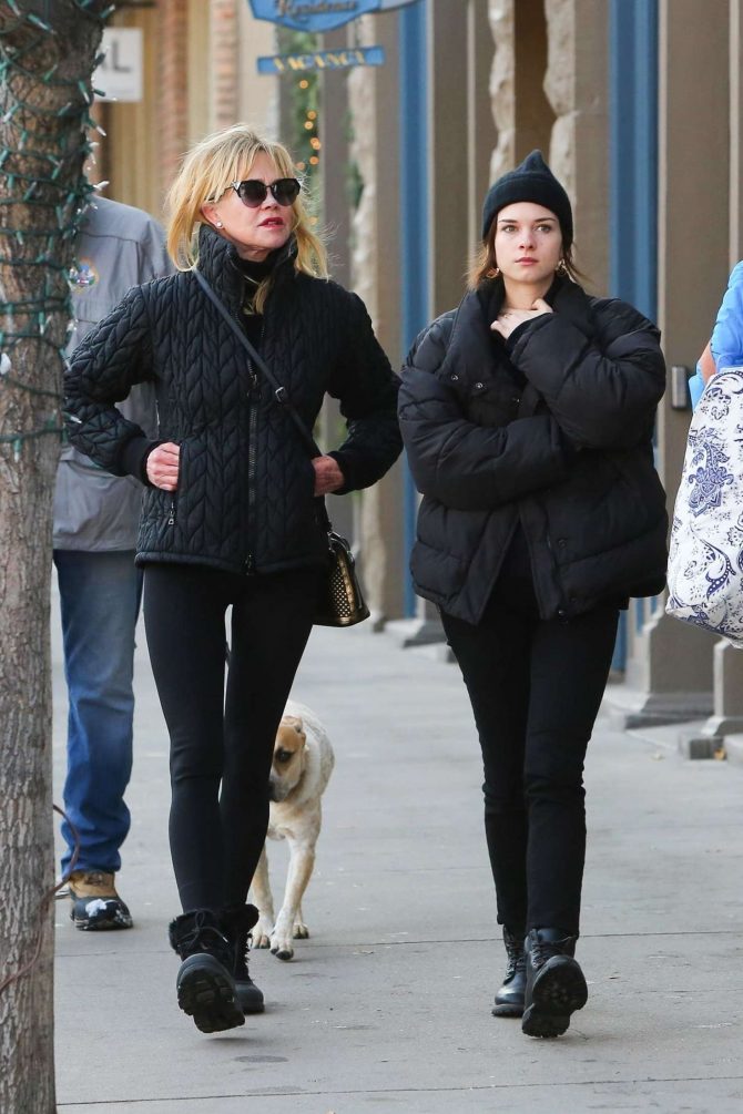 Melanie Griffith and her daughter Stella Banderas - Out in Aspen