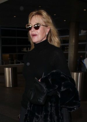 Melanie Griffith at LAX International Airport in Los Angeles