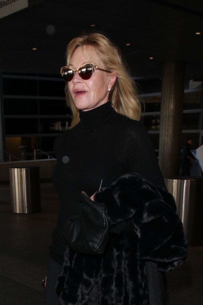 Melanie Griffith at LAX International Airport in Los Angeles
