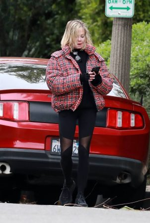 Melanie Griffith - On a morning walk in Beverly Hills