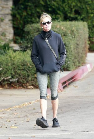 Melanie Griffith - Out for a walk in Beverly Hills