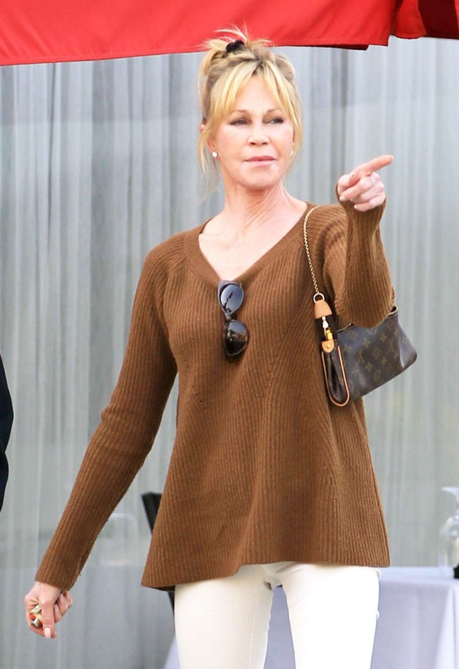 Melanie Griffith out for lunch in Beverly Hills