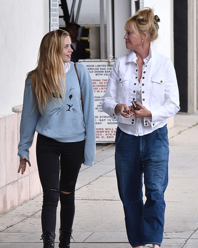 Melanie Griffith With her daughter Stella Banderas Out in LA
