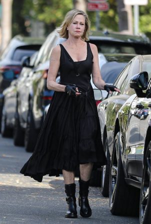 Melanie Griffith - Seen after visit a friend in Beverly Hills