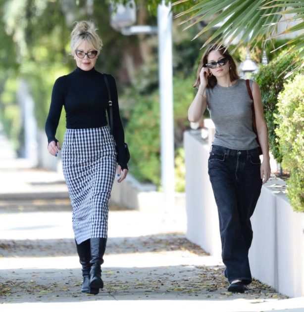 Melanie Griffith - Seen with daughter Stella Banderas in Los Angeles