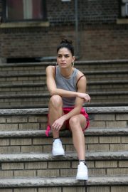Melissa Barrera - Films 'In The Heights' in New York City