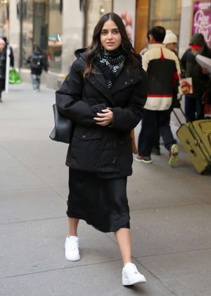Melissa Barrera - Leaving NBC Studios in New York City