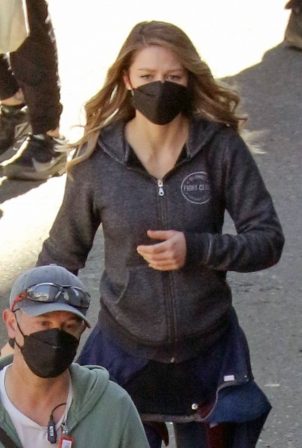 Melissa Benoist - Filming Supergirl set in Vancouver