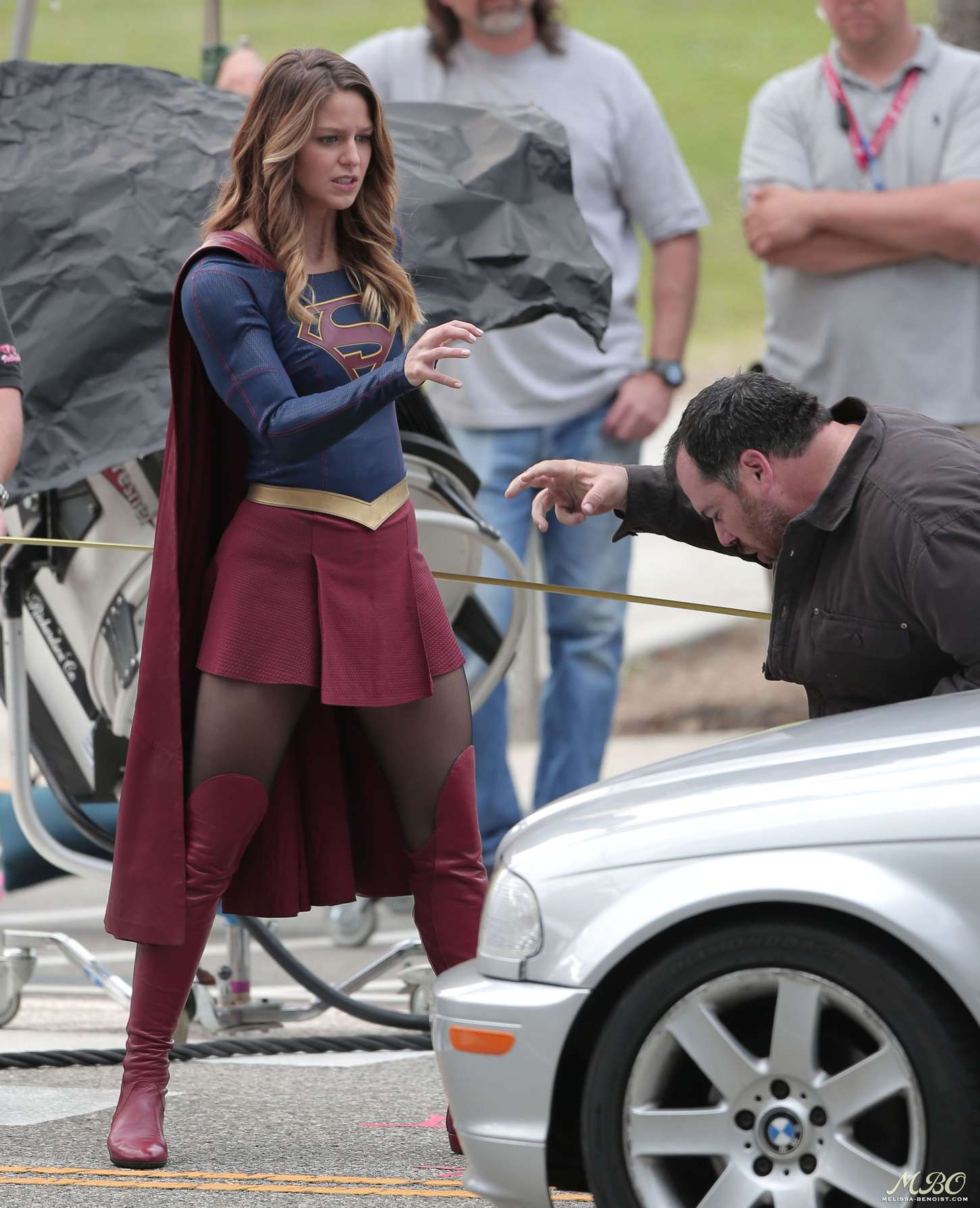 Melissa Benoist: On the set of Supergirl 14