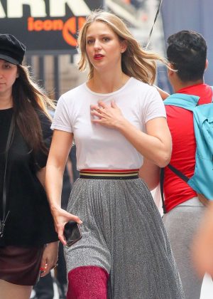 Melissa Benoist - Out and about in NYC