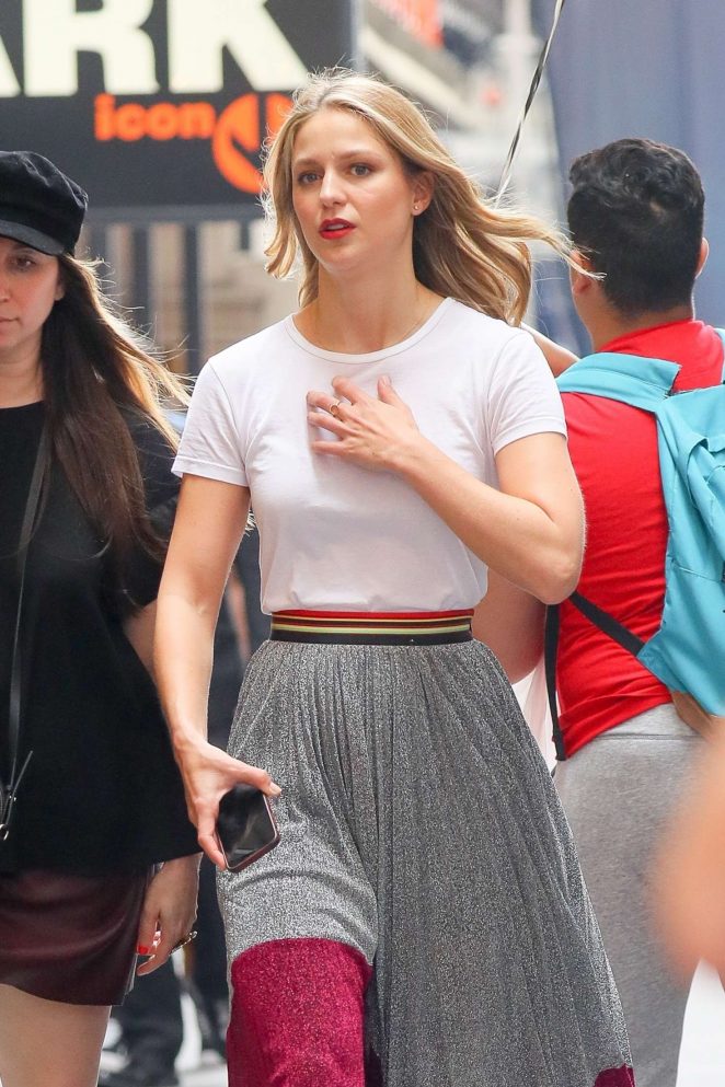 Melissa Benoist - Out and about in NYC