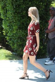 Melissa Benoist - outside the Day of Indulgence party in Brentwood