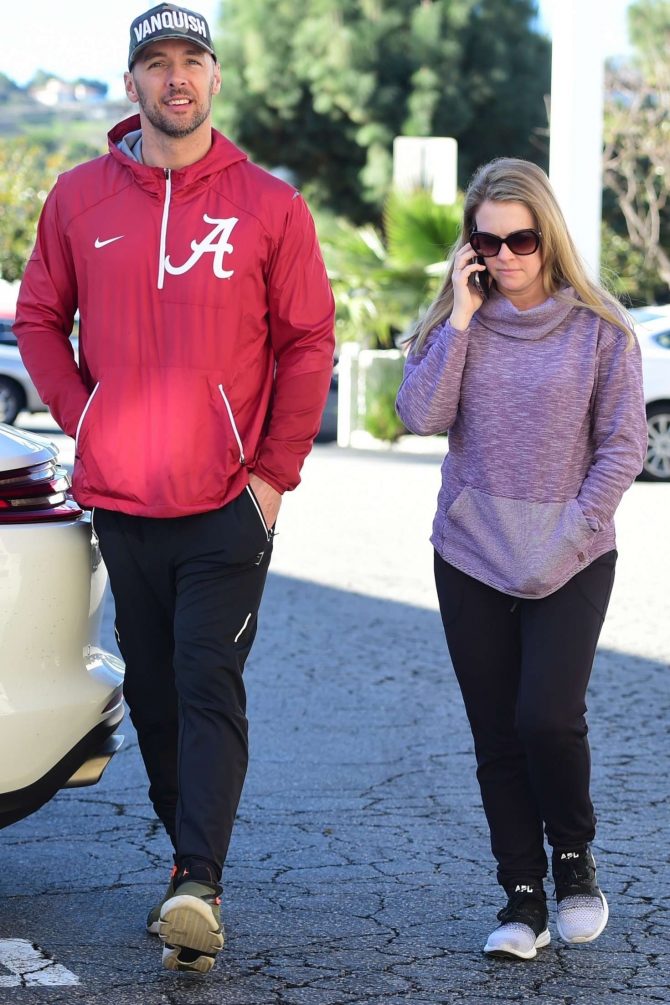 Melissa Joan Hart and Mark Wilkerson - Out and about in Studio City